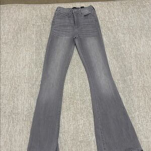 Stylish Gray Flare Jeans